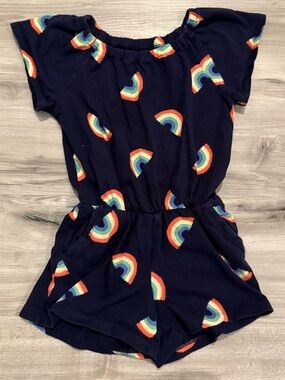 GAP Navy Rainbow Print Girls Romper